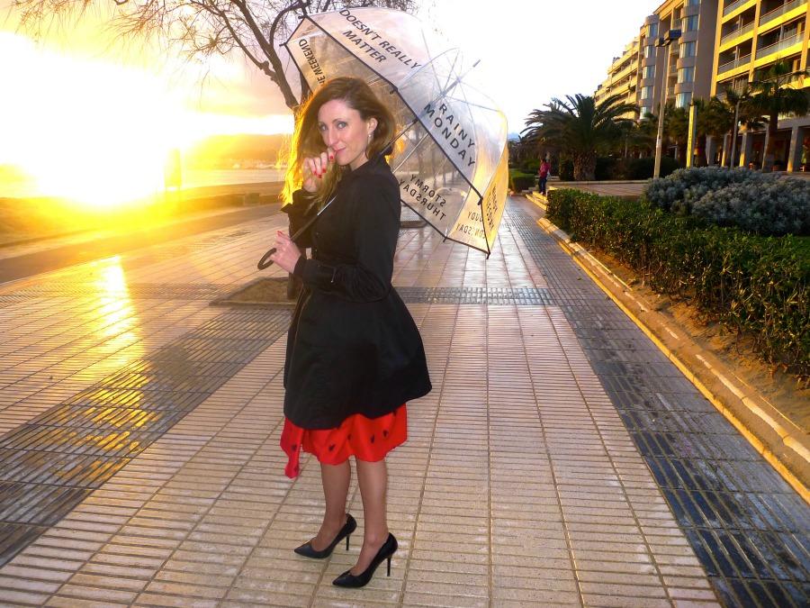 falda midi roja livelovepolly by paula casielles ..