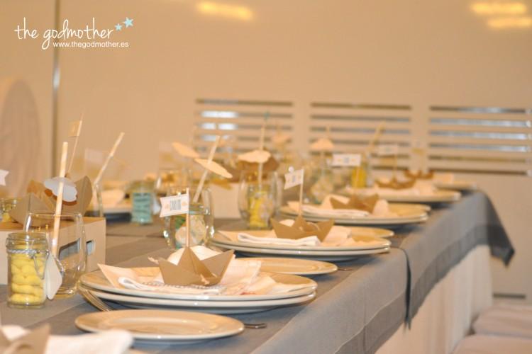 decoración mesa comunion barcos de papel - decoración mesa barcos de papel - decoración barcos de papel - comunión barcos de papel 2