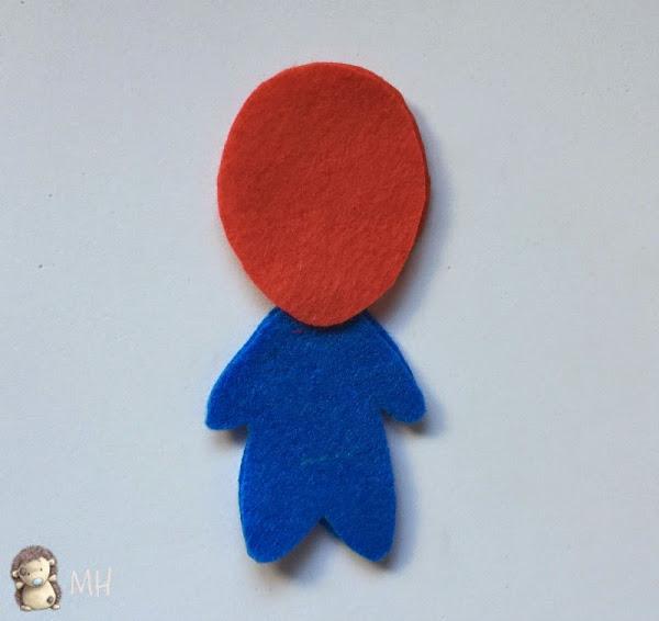 Spiderman en fieltro, paso a paso