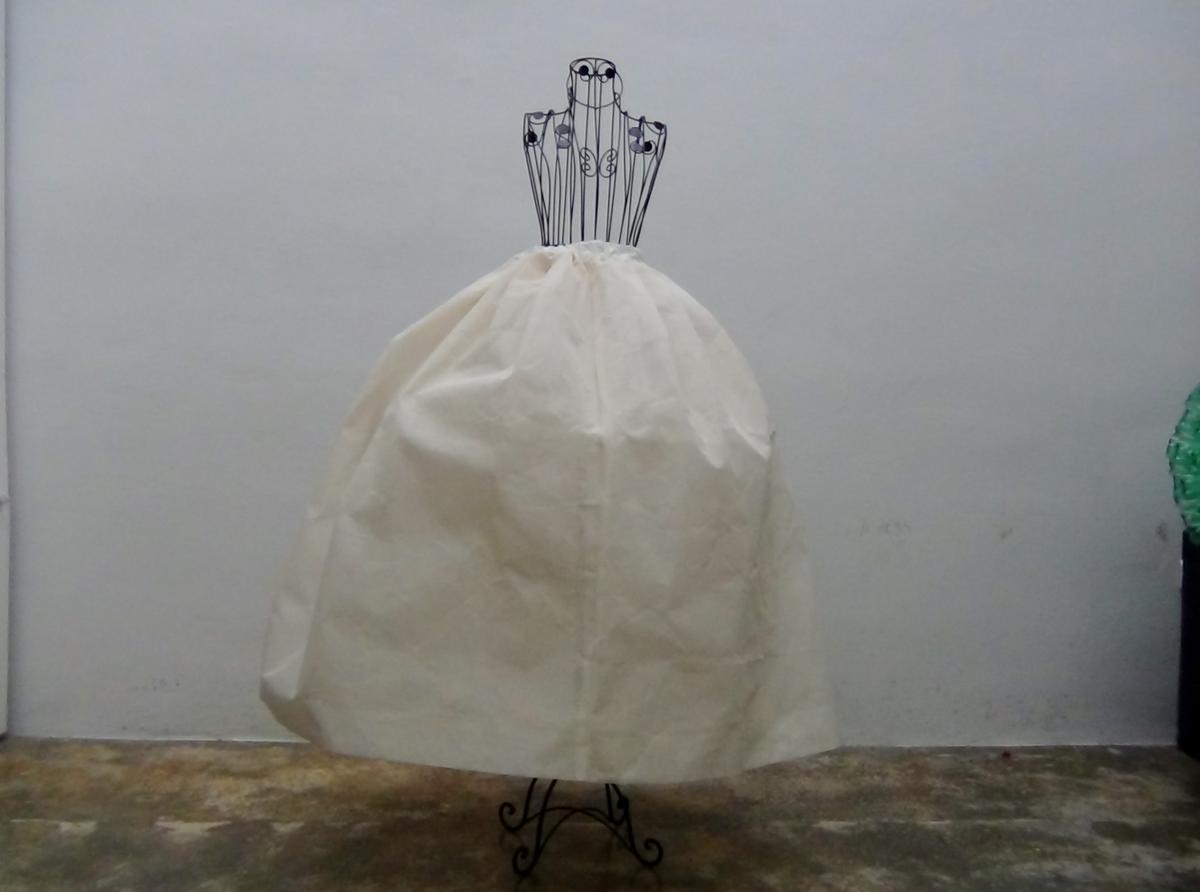 Falda Traje de Valenciana #ecofallera con botellas de plástico