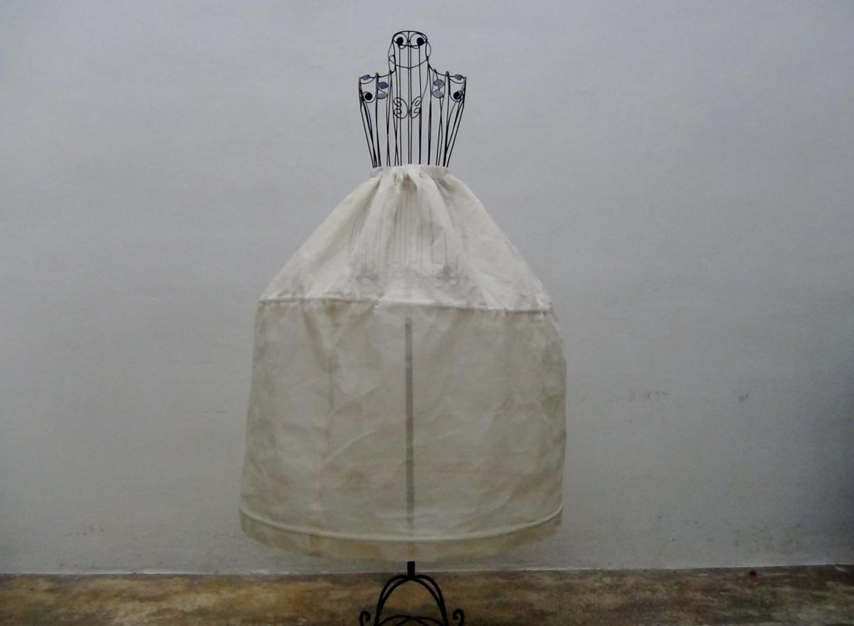 Falda Traje de Valenciana #ecofallera con botellas de plástico