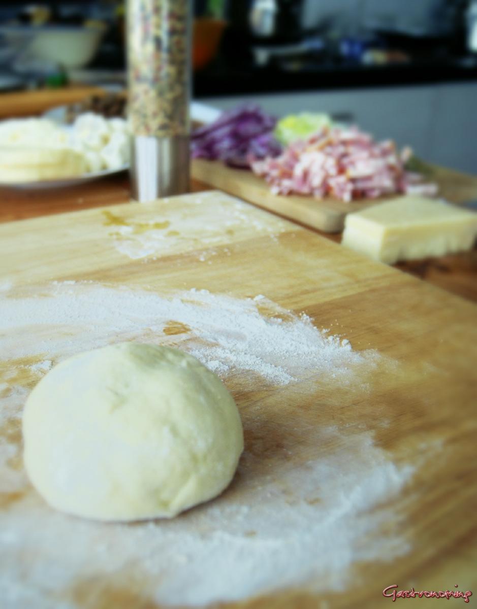 pizza bianca ai funghi