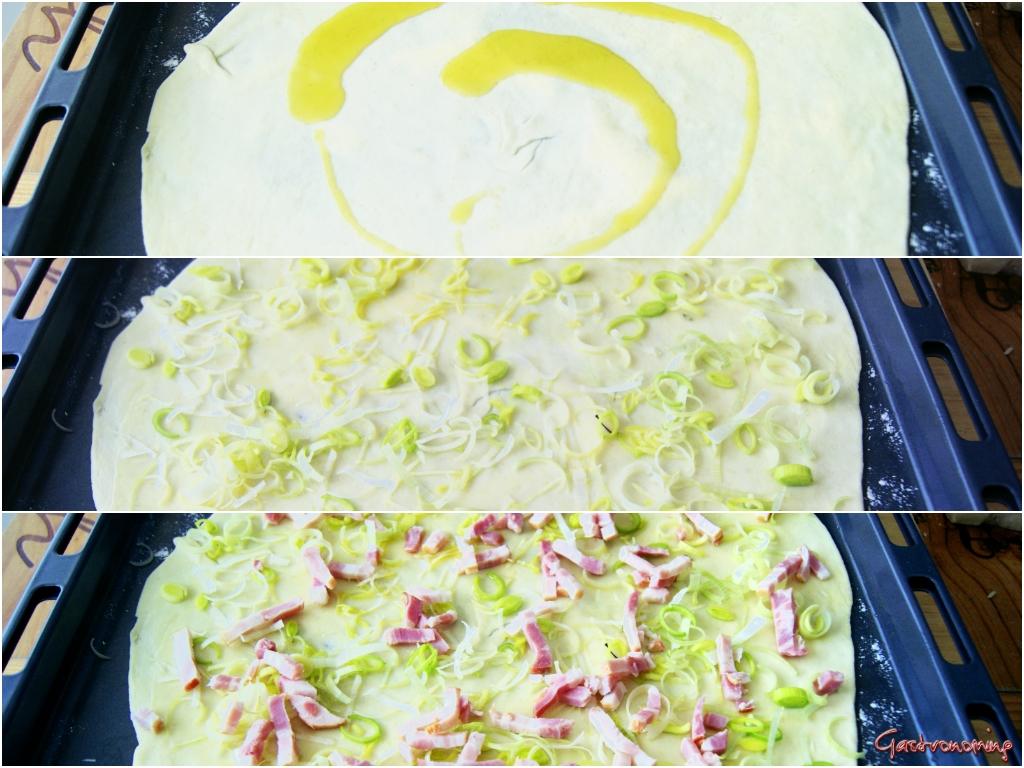 pizza bianca ai funghi