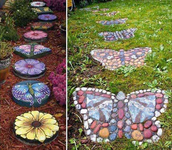 10 ideas fabulosas para decorar tu jardín con piedras de colores