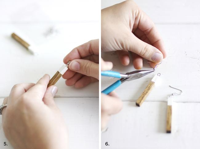 pendientes madera paso 2