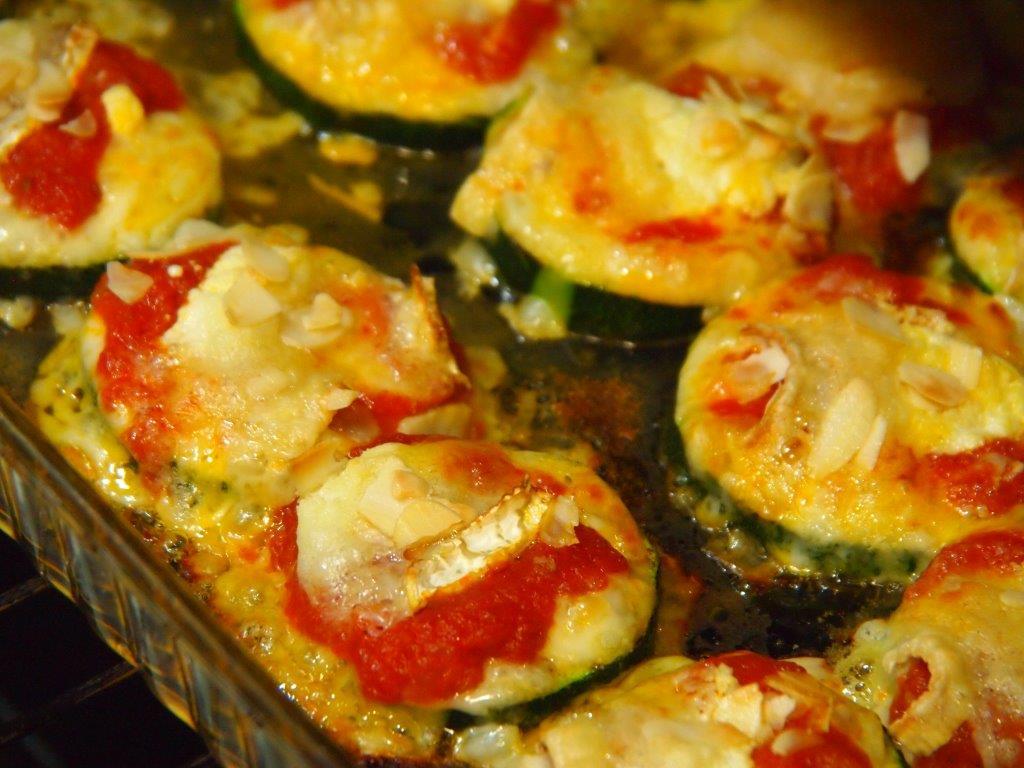 Pizzetas calabacín queso de cabra