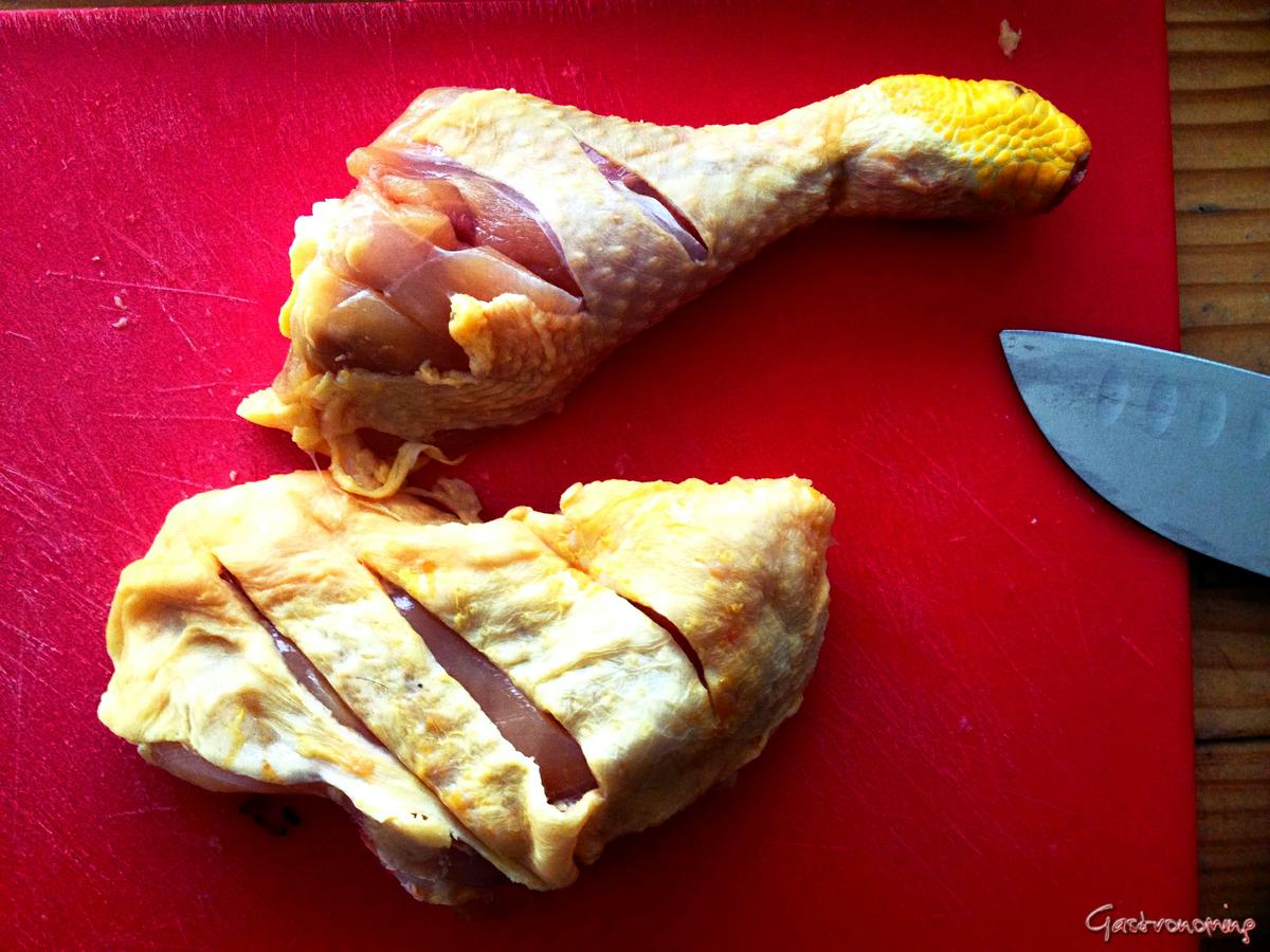 Pollo asado con salsa Teriyaki