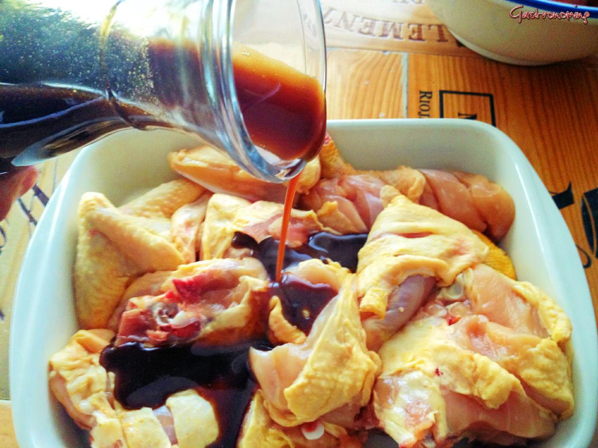Pollo asado con salsa Teriyaki