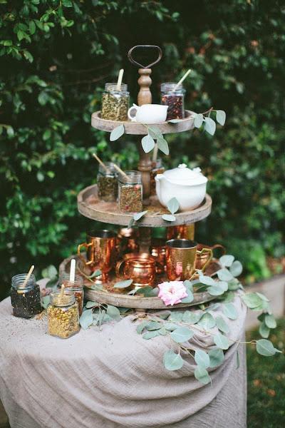 Mesa decorada para un brunch