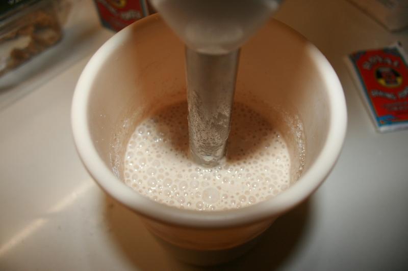 02. ingredientes batidos en los pancakes fit