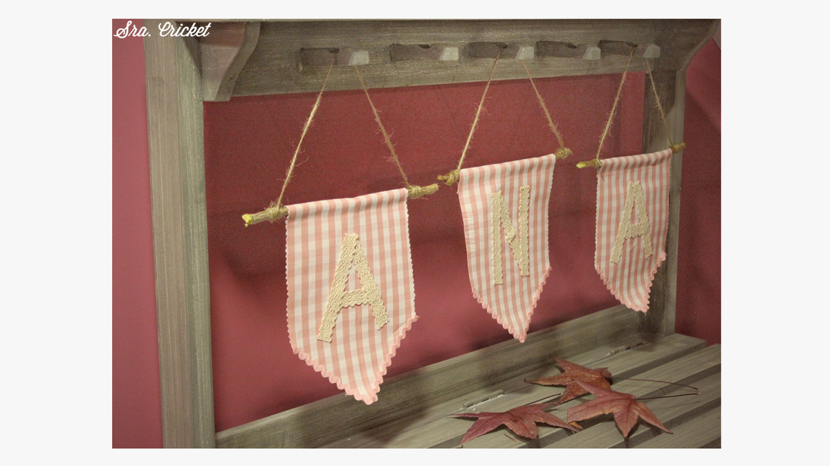 tutorial banderines de tela 