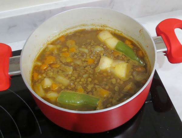 Dejar hervir y bajar fuego