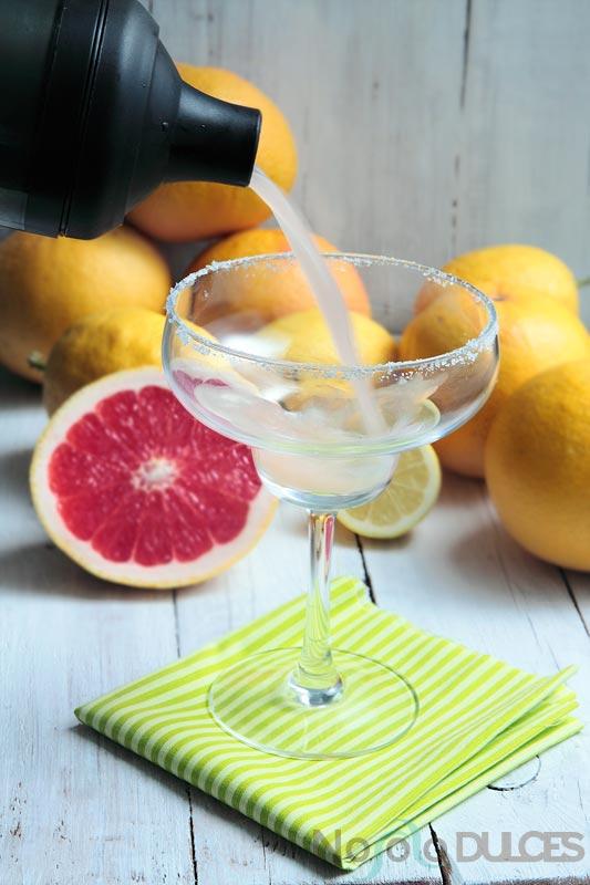 No solo dulces - Cockatil margarita de pomelo rosa
