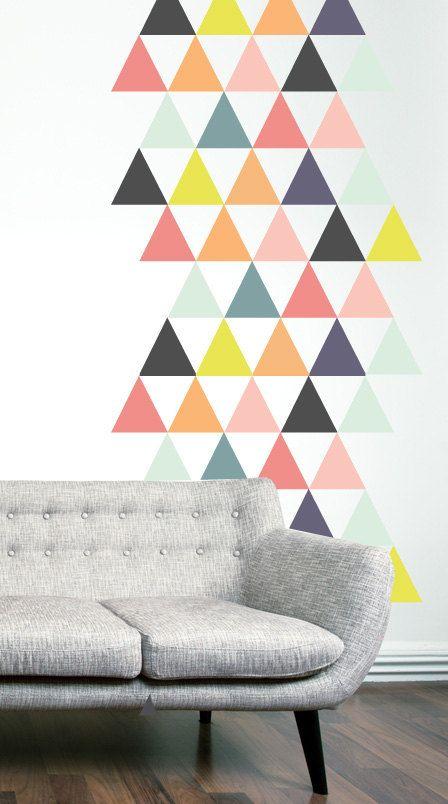 Triángulos para decorar tu pared