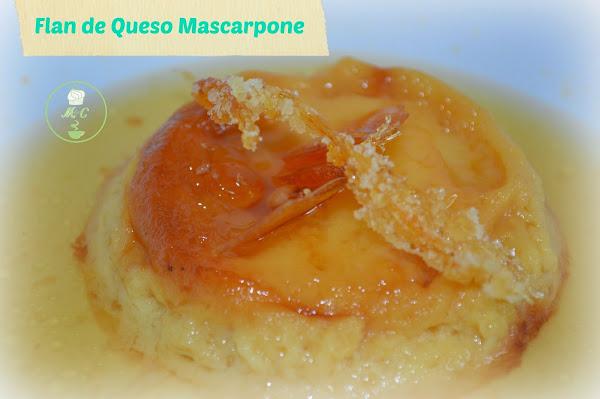 flan de queso mascarpone