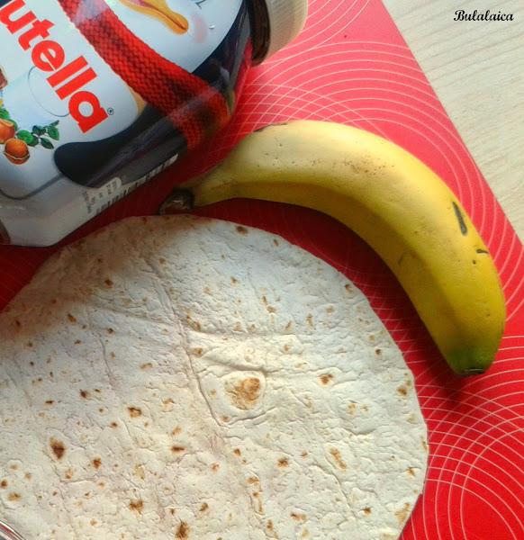 Sushi de plátano y Nutella