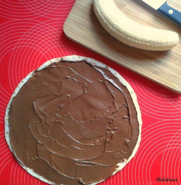 Sushi de plátano y Nutella