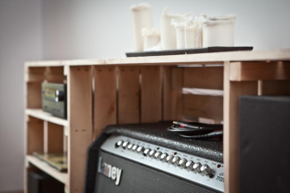 Un duplex de madera y hormigón