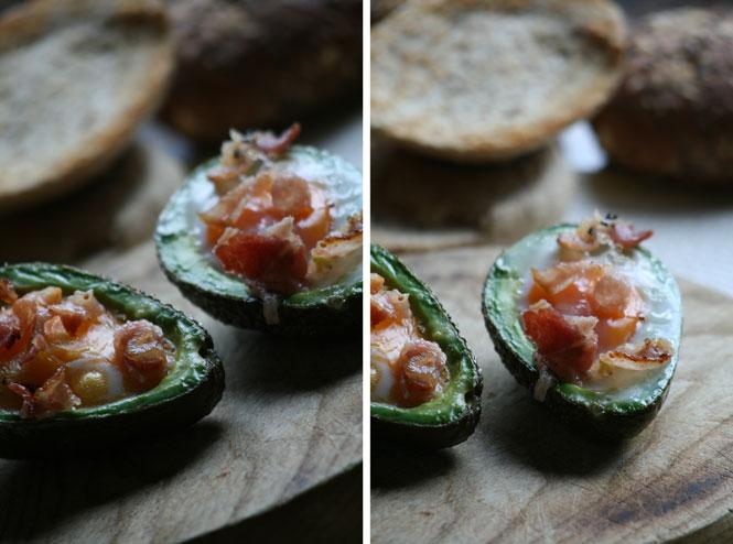 aguacate huevo horno