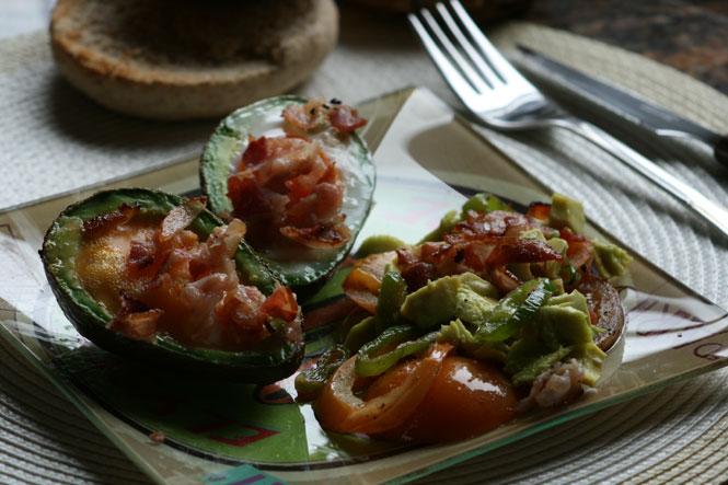 aguacate huevo horno