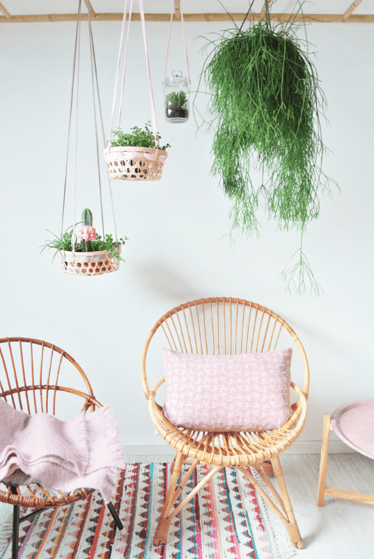 decorar con plantas