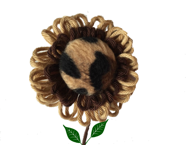 Flor doble con telar