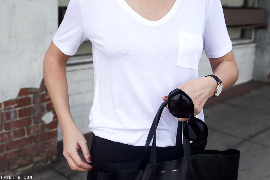 Trini | T by Alexander Wang tshirt The Row sunglasses