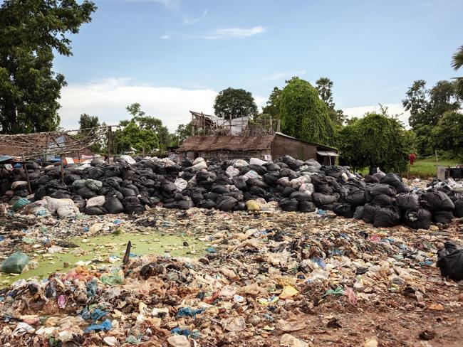 Piles of rubbish strewn across the site. Picture: David Rengel / AnHua