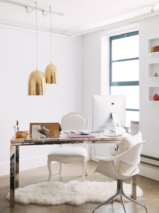 Blanco y Dorado Workspace
