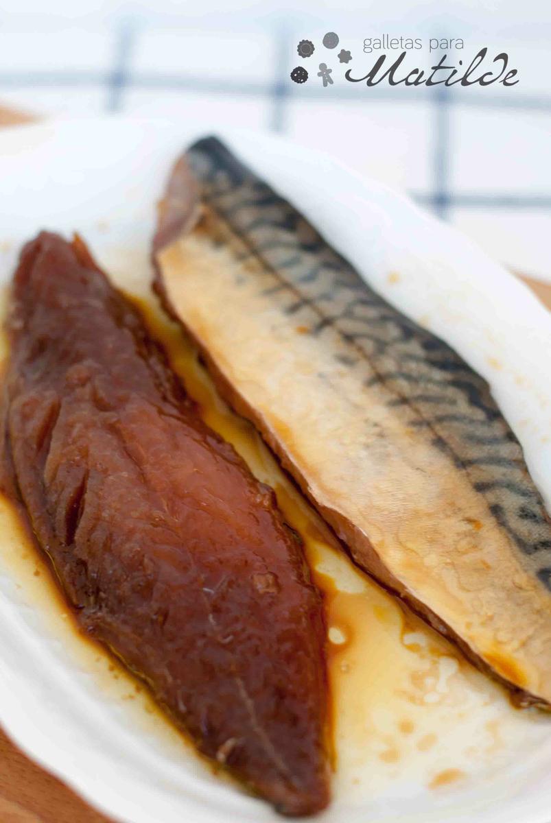 Caballa marinada con soja