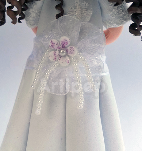 Fofucha lazo vestido comunión