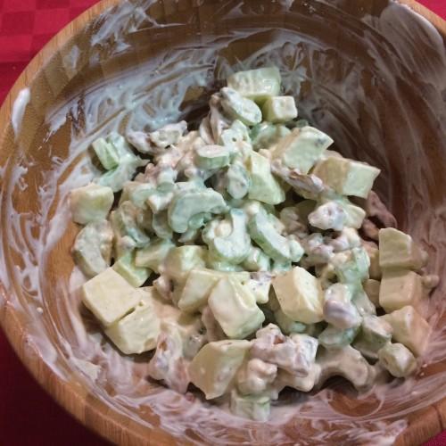 Mezclando la ensalada