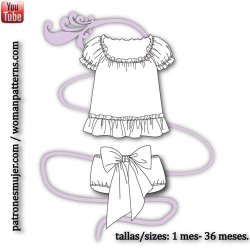 Conjunto blusa-culotte