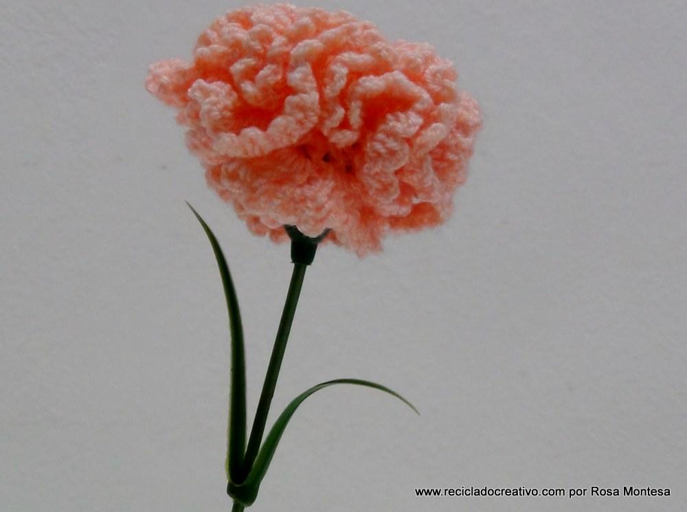 Claveles de ganchillo - Flores de crochet