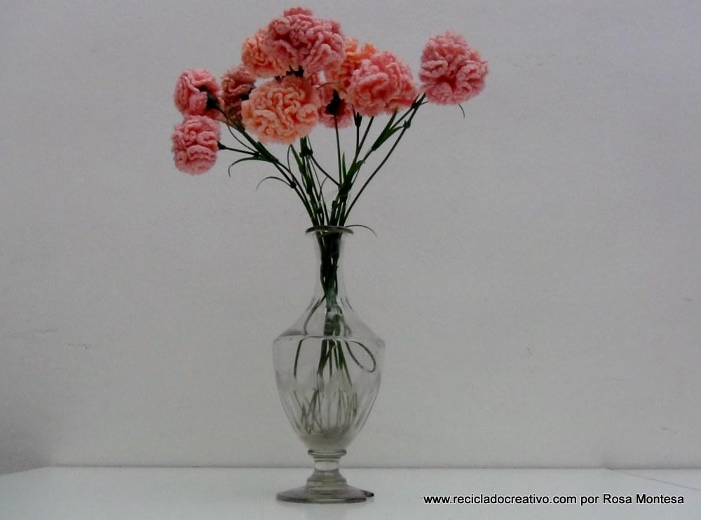 Claveles de ganchillo - Flores de crochet