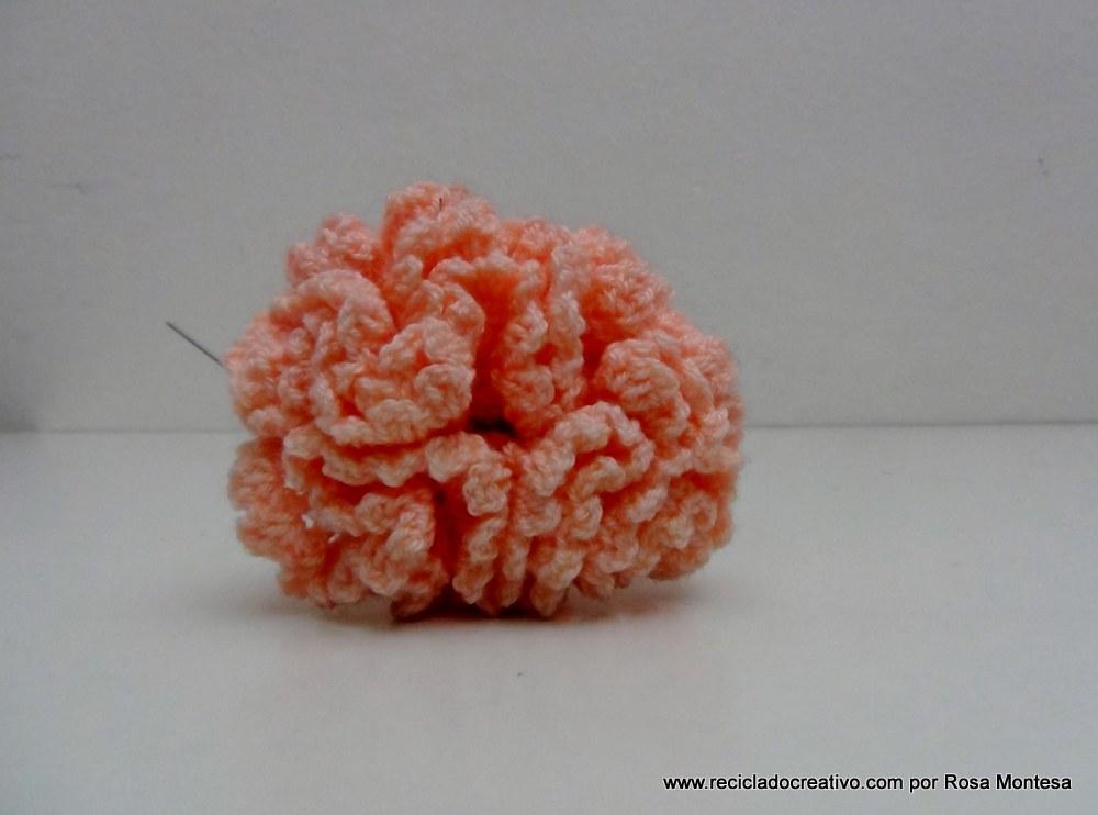 Claveles de ganchillo - Flores de crochet