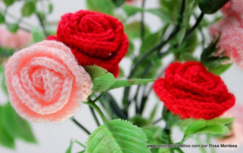 Flores de Crochet - Rosas de Pitiminí de ganchillo