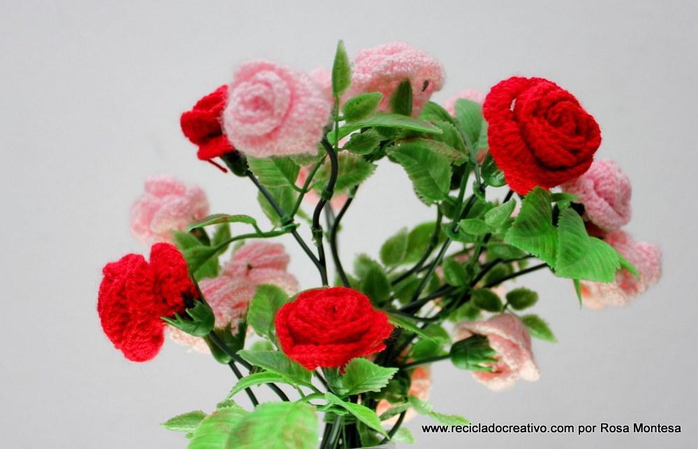 Flores de Crochet - Rosas de Pitiminí de ganchillo