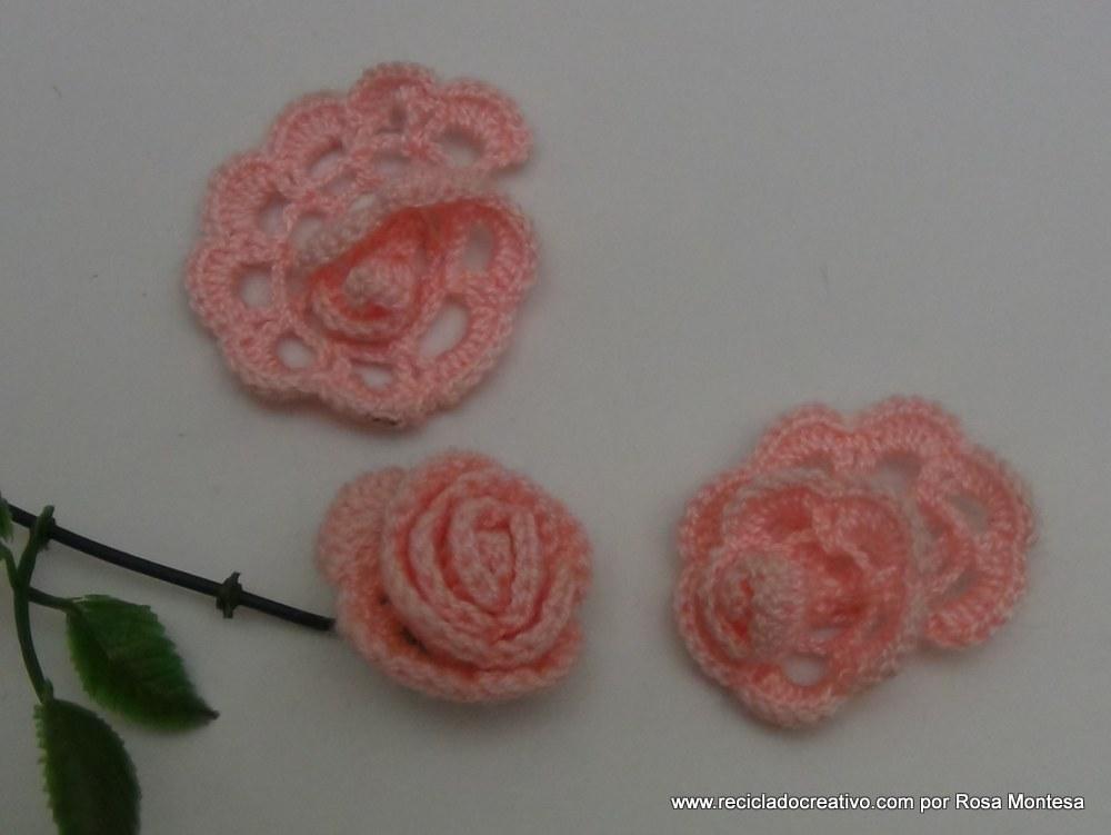 rosas de pitiminí de crochet