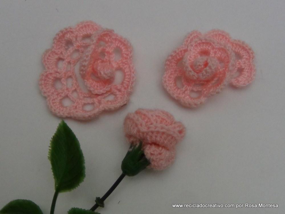 rosas de pitiminí de crochet