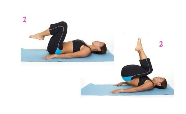 crunches inversos abdominales inferiores