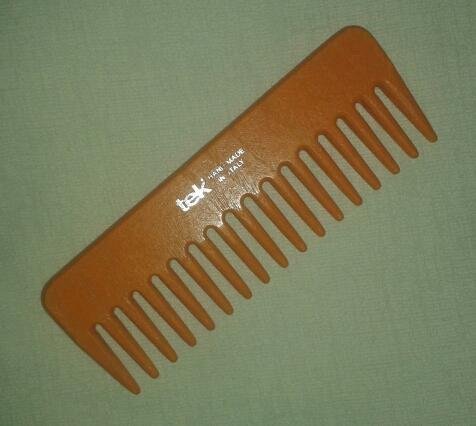 Peine de madera naranja Tek