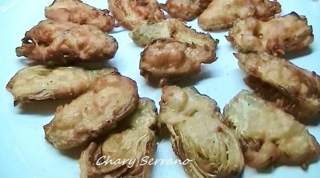 ALCACHOFAS CON REBOZADO DE HUEVO