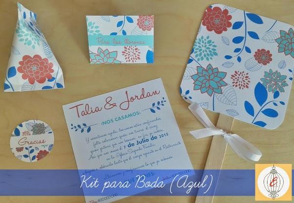 Bodas de color Azul y Rosa