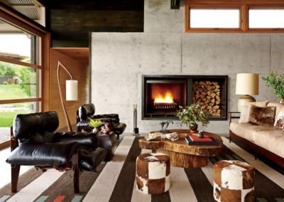 puf piel de vaca cojines de pelo