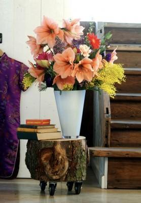 amarilys-en-jarron-alto