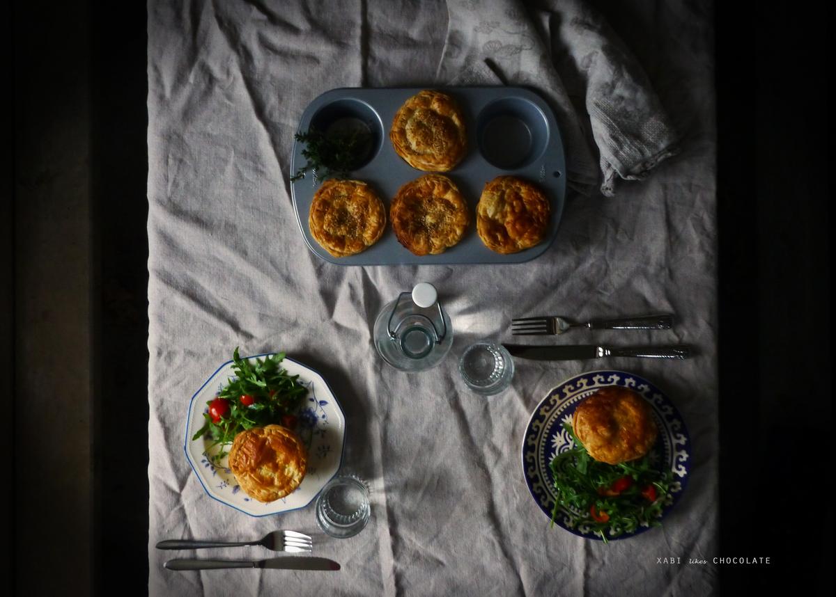 Chicken and mushroom pie