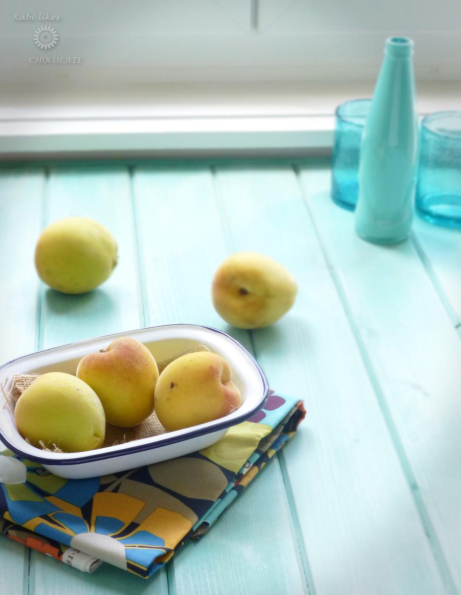 Sorbete de melocotón, sorbete de melocotón y tomillo, peach sorbet, peach and thyme sorbet, helado de melocotón, sorbete sin heladera