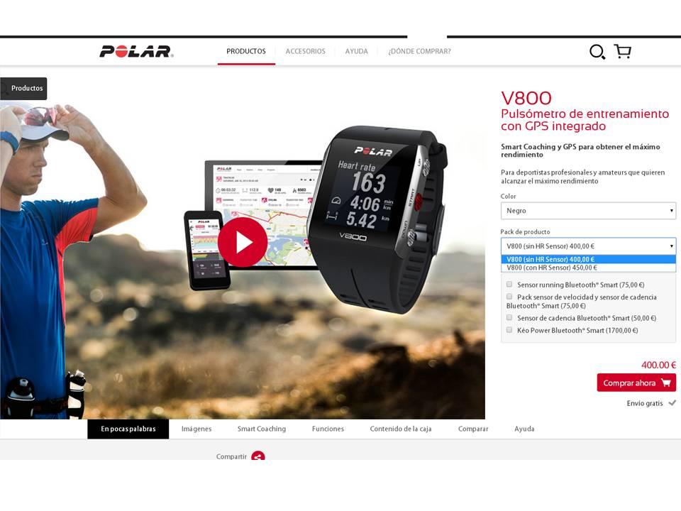 Polar M400 vs. Polar V800 2