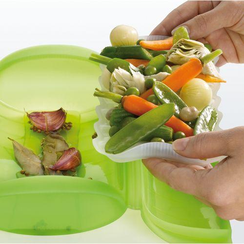 Estuche de vapor con bandeja 1-2 pers.